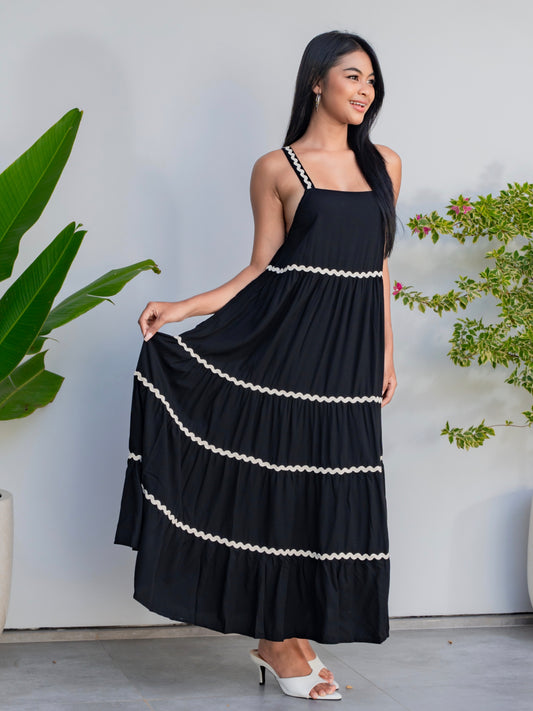 Gabriella Maxi Dress – Black