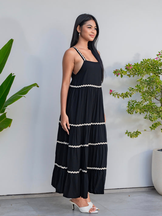 Gabriella Maxi Dress – Black