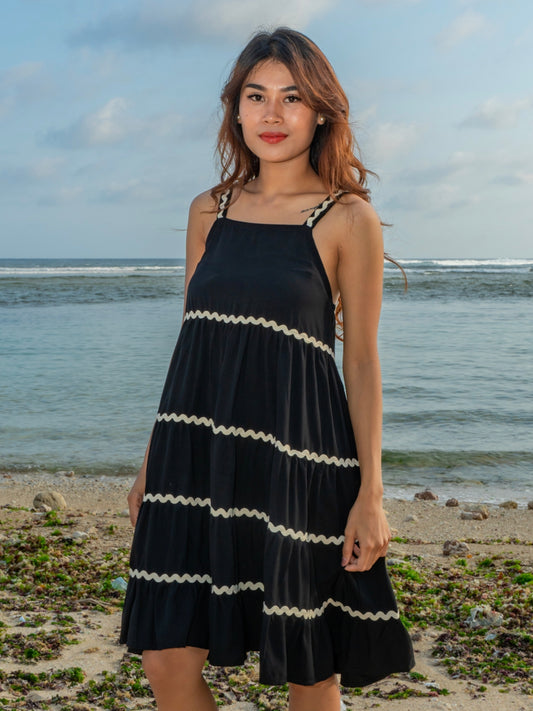 Gabriella Mini Dress – Black