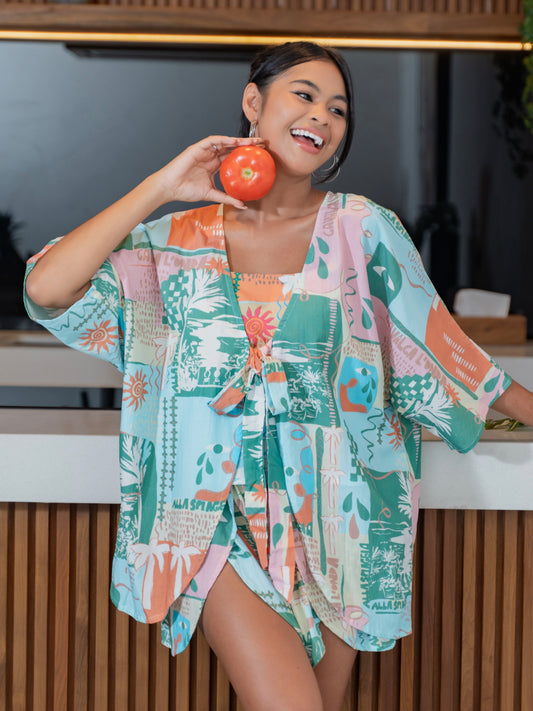 Celine Outer Set – Natural Icon Pink