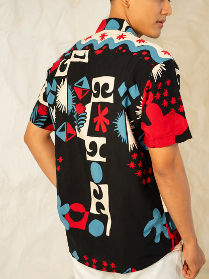 Mario Shirt – Star Wave Black