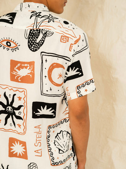 Mario Shirt – La Sirena White Brown