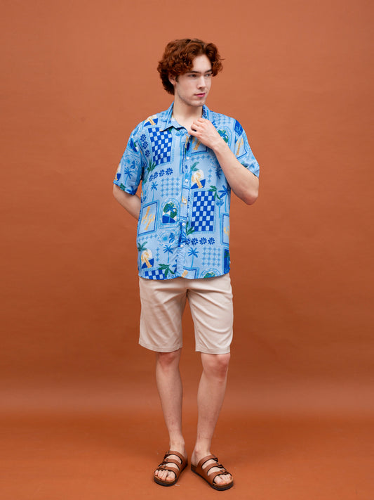 Mario Shirt – Beach Lobster – Blue