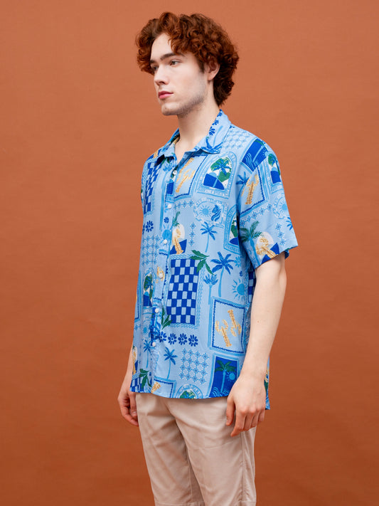 Mario Shirt – Beach Lobster – Blue