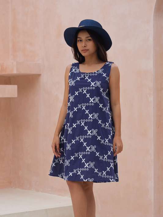 Summer Dress – Luna Bella – Navy