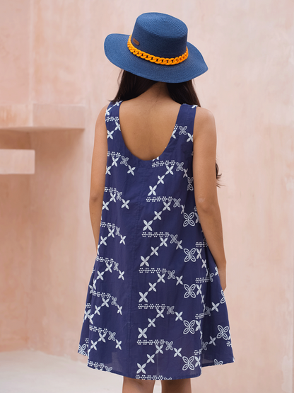 Summer Dress – Luna Bella – Navy