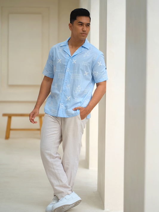 Franco Shirt – Luna Bella – Blue